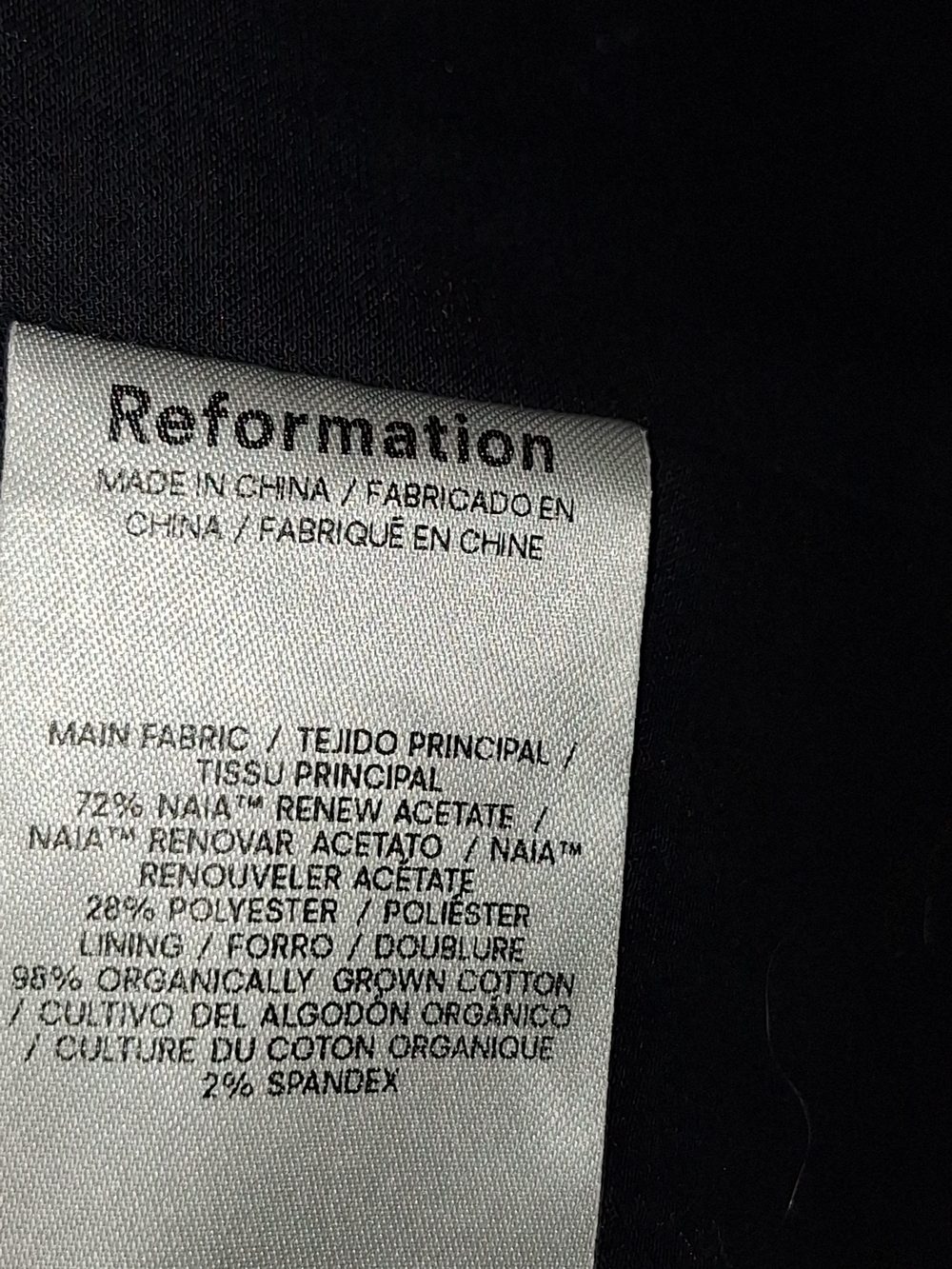 Reformation Black Strapless Buckle Crop Top - Picture 5 of 5